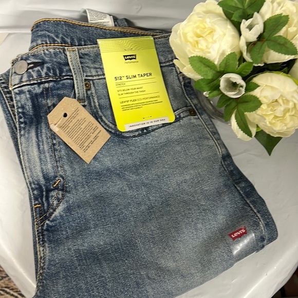 NWT - 512 Slim Taper Fit Levi's® Flex Men's Jeans, Dolf Pat My Back - 32Wx34L - Picture 4 of 8